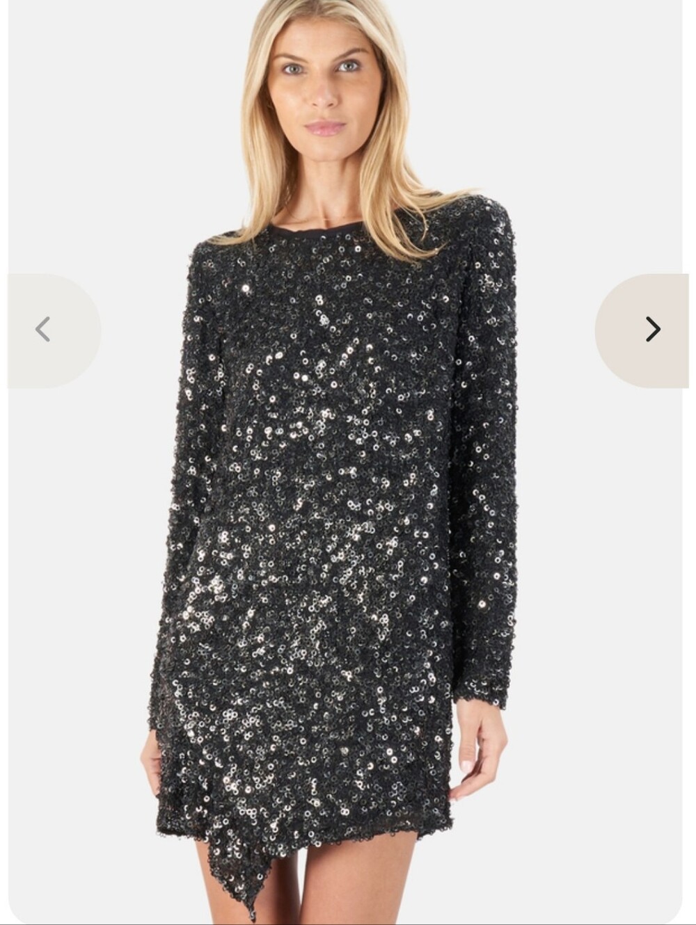 Phillip Lim silk shift dress w/sequin grommet detail Sz 4 (18" Ptp)